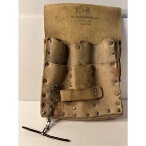 Klein Leather Electricians Tool Belt Pouch 5166 Chicago, USA Vintage